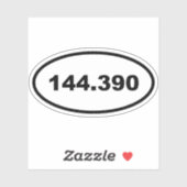 APRS frequentie 144.390 Amateur Ham Radio Sticker (Vel)