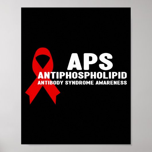 APS Antifosfolipide Antistof Syndroom Bewustzijn Poster (Voorkant)