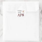 APS-bewustmakingspunten Ronde Sticker (Tas)