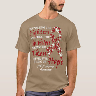APS Disease Awareness Ondersteuning van de vechter T-shirt