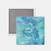 Apsara - Blauw Magneet (Voorkant / Achterkant)