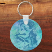 Apsara - Blauw Sleutelhanger (Achterkant)