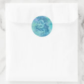 Apsara Blue Ronde Sticker (Tas)