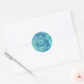 Apsara Blue Ronde Sticker (Envelop)
