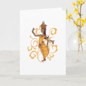 Apsara-danseres Kaart (Gele Bloem)