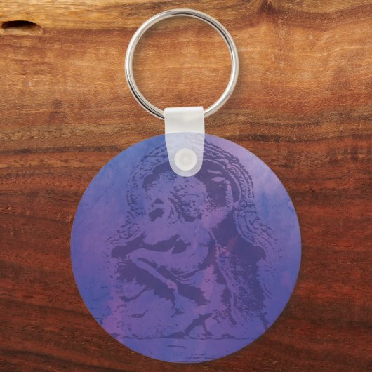 Apsara - Paars Sleutelhanger (Achterkant)