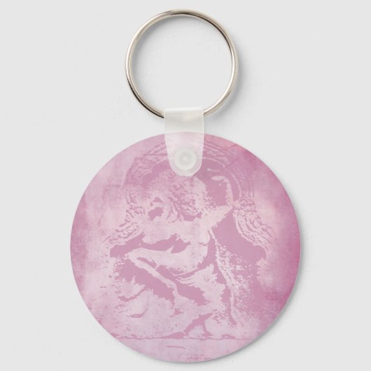 Apsara - Roze Sleutelhanger (Voorkant)