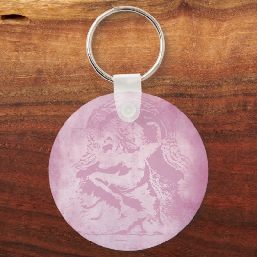 Apsara - Roze Sleutelhanger (Achterkant)