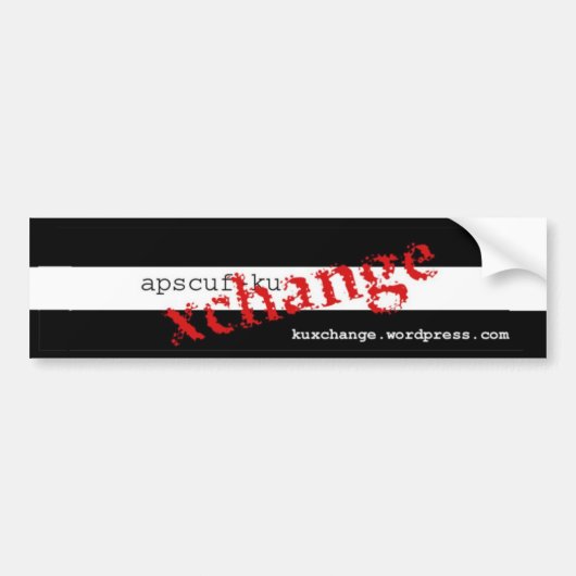 APSCUF-KU XChange Bumpersticker (Voorkant)
