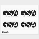 APSU GSA Rechthoekige Sticker (Vel)