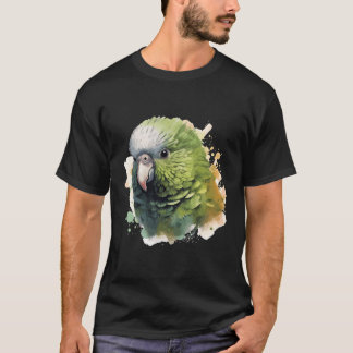 Aptivating Waterverf Kakapo Design Artistic Wildl T-shirt