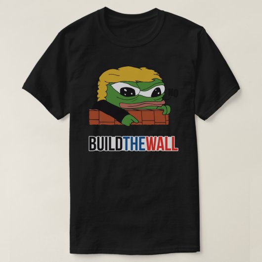 Apu Apustaja Trump bouwt de muur De helper (wand) T-shirt (Design voorkant)