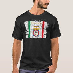Apulia Regian Bari Italy Flag Vintage Retr T-shirt