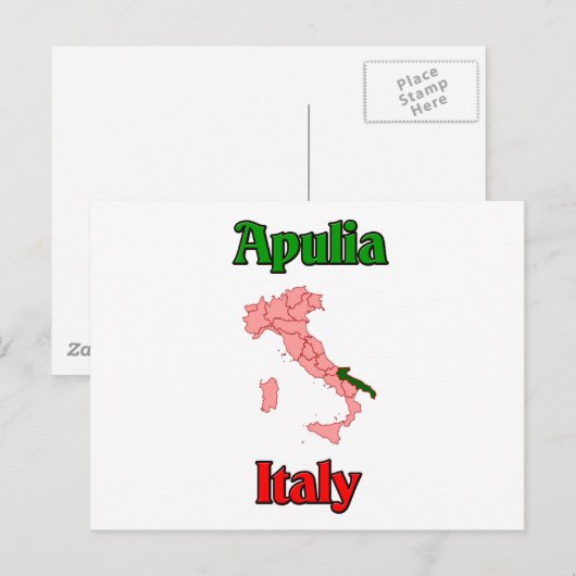 Apulië Italië Briefkaart (Voorkant / Achterkant)
