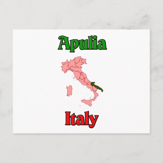 Apulië Italië Briefkaart (Voorkant)