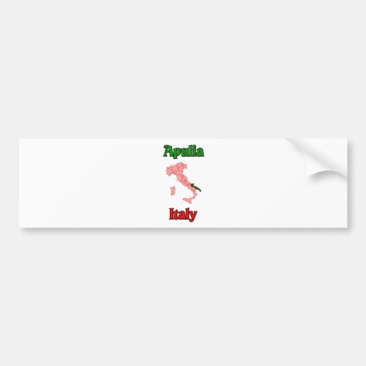 Apulië Italië Bumpersticker (Voorkant)