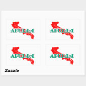 Apulië Rechthoekige Sticker (Vel)