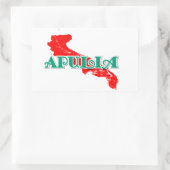 Apulië Rechthoekige Sticker (Tas)