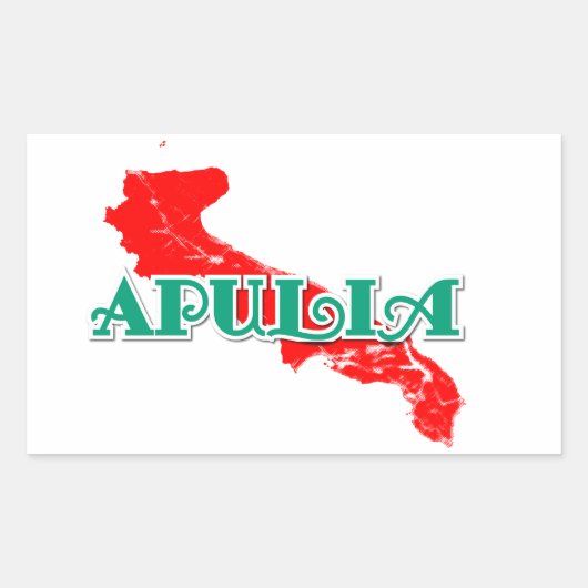 Apulië Rechthoekige Sticker (Voorkant)