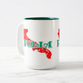 Apulië Tweekleurige Koffiemok (Voorkant links)