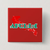 Apulië Vierkante Button 5,1 Cm (Voorkant)
