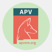 APV-stickers Ronde Sticker (Voorkant)