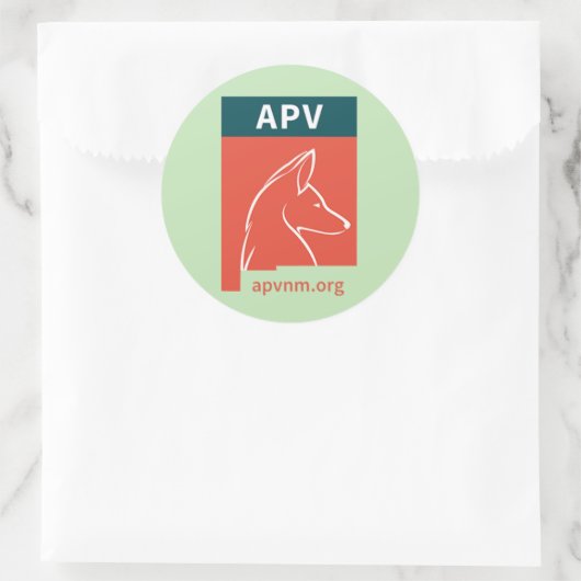 APV-stickers Ronde Sticker (Tas)
