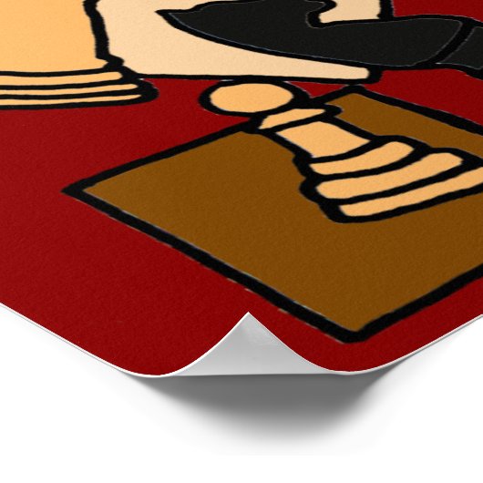 AQ - Abstract Poster voor kunstschaakbord (Hoek)