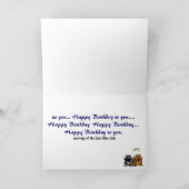 AQ- Cats Singing Birthday Card Kaart (Binnen)