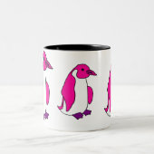 AQ- roze Penguin Cartoon Mok (Center)