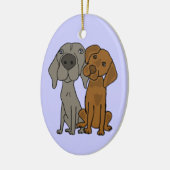 AQ- Weimaraner and Pointer Ornament (Links)