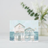 Aqaurell Illustration Strand Landschaft pastell Briefkaart (Staand voorkant)