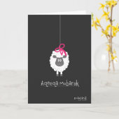Aqeeqa Mubarak - Schattig schaap voor meisje Kaart (Gele Bloem)