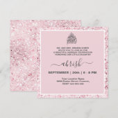 Aqeeqah| Moslim meisje uitnodigingen (Voorkant / Achterkant)