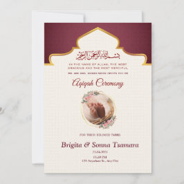 aqeeqah uitnodiging voor tweeling