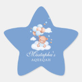 Aqiqah Baby Jongen Ster Sticker (Voorkant)
