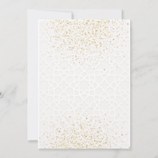 Aqiqah Pink Bow Girl Uitnodiging (Achterkant)