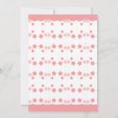 Aqiqah roze hete lucht ballon baby meisje moslim kaart (Achterkant)