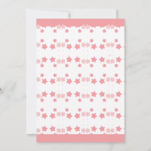 Aqiqah roze hete lucht ballon baby meisje moslim kaart (Achterkant)