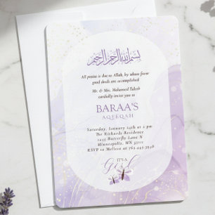 Aqiqah Uitnodiging Baby Naamgevingsceremonie Het i