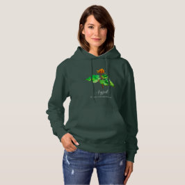 Aqpik, oranje nordische bes trui hoodie