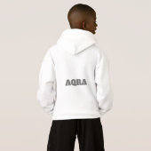 aqra hoodie, heren pullover hoodie, minimalistisch (Achterkant volledig)