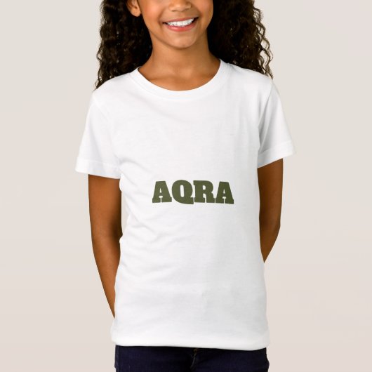 AQRA Minimalistisch Logo T-Shirt (Voorkant)
