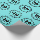 AQUA 30th Birthday Eigen naam V9 Cadeaupapier (Hoek)