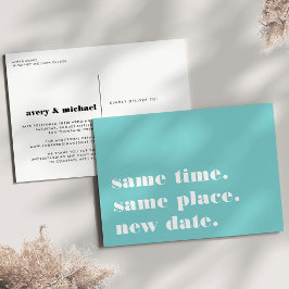 Aqua | Aankondiging uitstel moderne bruiloft