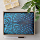 Aqua Abstract Fractal 13 Decoupage Tissuepapier (Geschenk)