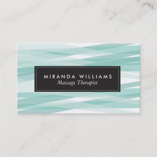 Aqua Abstract Visitekaartjes (Voorkant)