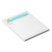 Aqua Accents School Psychologist's Note Pad Notitieblok (Schuin)