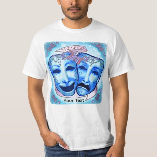 Aqua Acteurmaskers T-shirt (Voorkant)