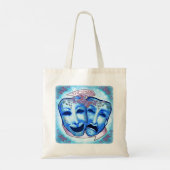 Aqua Acteurmaskers Tote Bag (Achterkant)